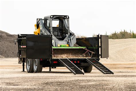 skid steer loading on trailer